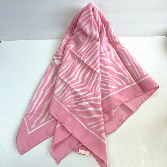 Lot of 4 Vintage Avon Scarfs Made in Italy Assortment Red Pink Blue Polyester - Picture 11 of 16